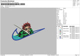 Swoosh Tanjiro Embroidery