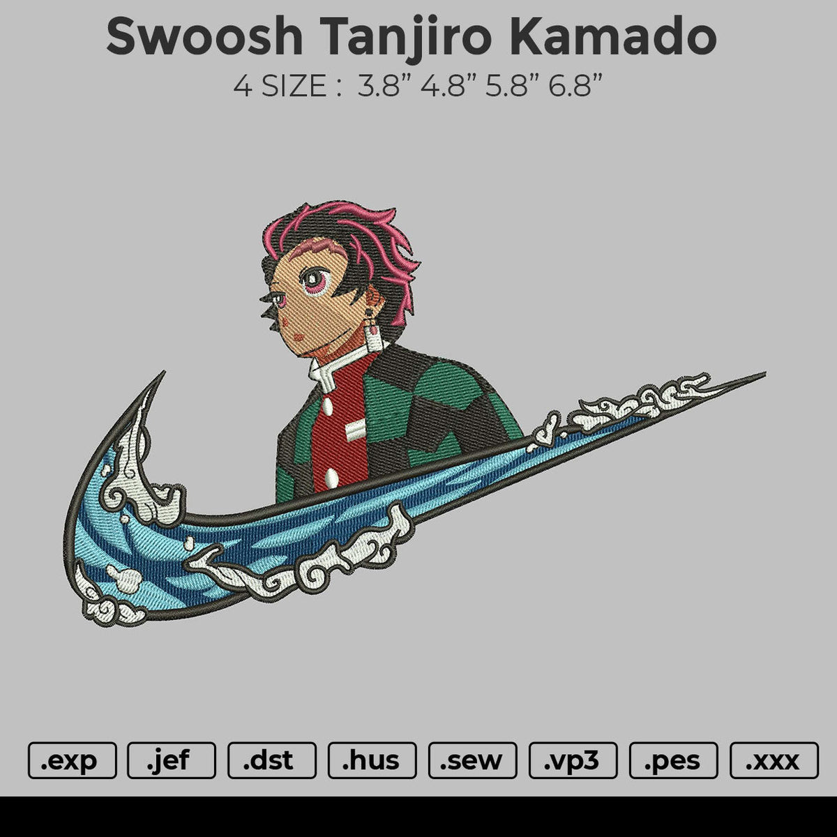 Swoosh Tanjiro Kamado V2 Embroidery