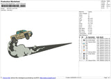 SWOSH truck Embroidery File 6 size