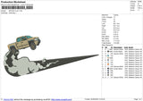 SWOSH truck Embroidery File 6 size