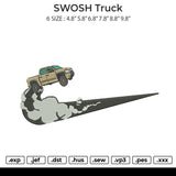 SWOSH truck Embroidery File 6 size