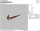 Swoosh Anime 004 Embroidery