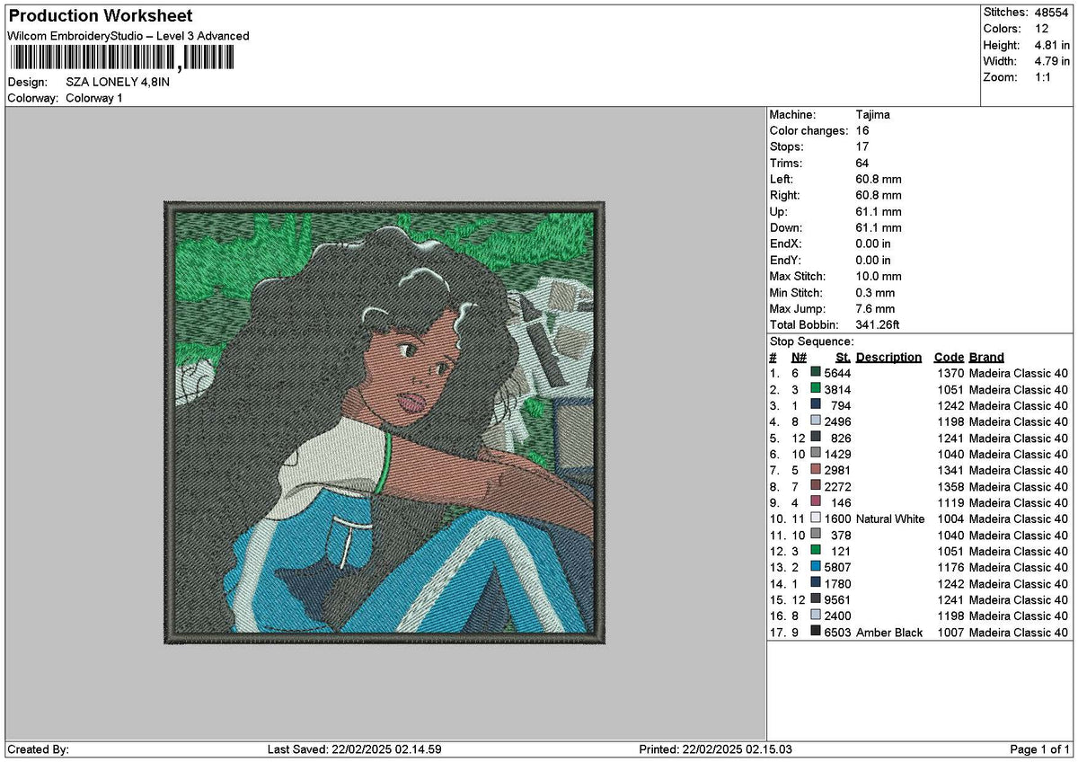 Szasquare 01 Embroidery File 6 sizes