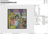 Sailormoon Halloween Embroidery