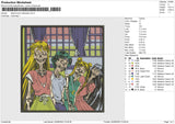 Sailormoon Halloween Embroidery