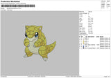 Pokesand Embroidery File 6 sizes