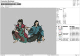 Sasaki K Embroidery File 6 sizes