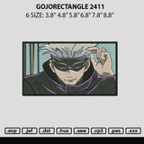 Gojorectangle Embroidery File 6 sizes