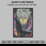 Gojo0112 Rectangle Embroidery File 6 sizes