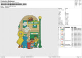 Sesame family 13525 Embroidery File 6 size