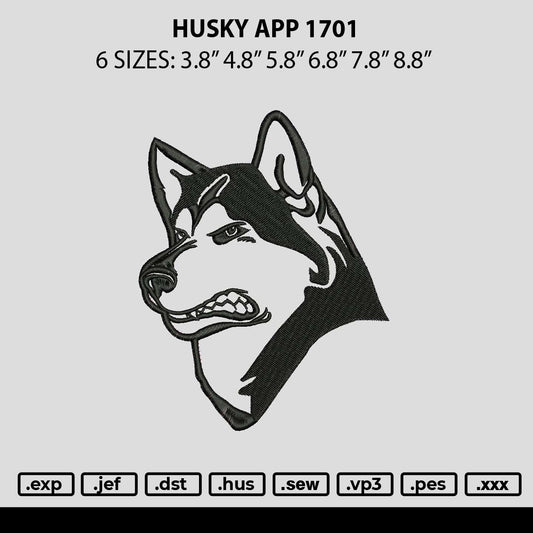 Husky App 1702 Embroidery File 6 sizes