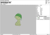 Flathuman 0912 Embroidery File 6 sizes