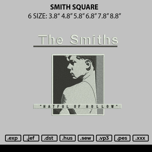 Smith Square Embroidery File 6 sizes