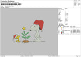 Snoopytree Embroidery File 6 sizes