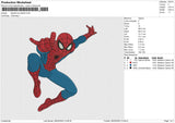 Spiderman 28325 Embroidery File 6 size