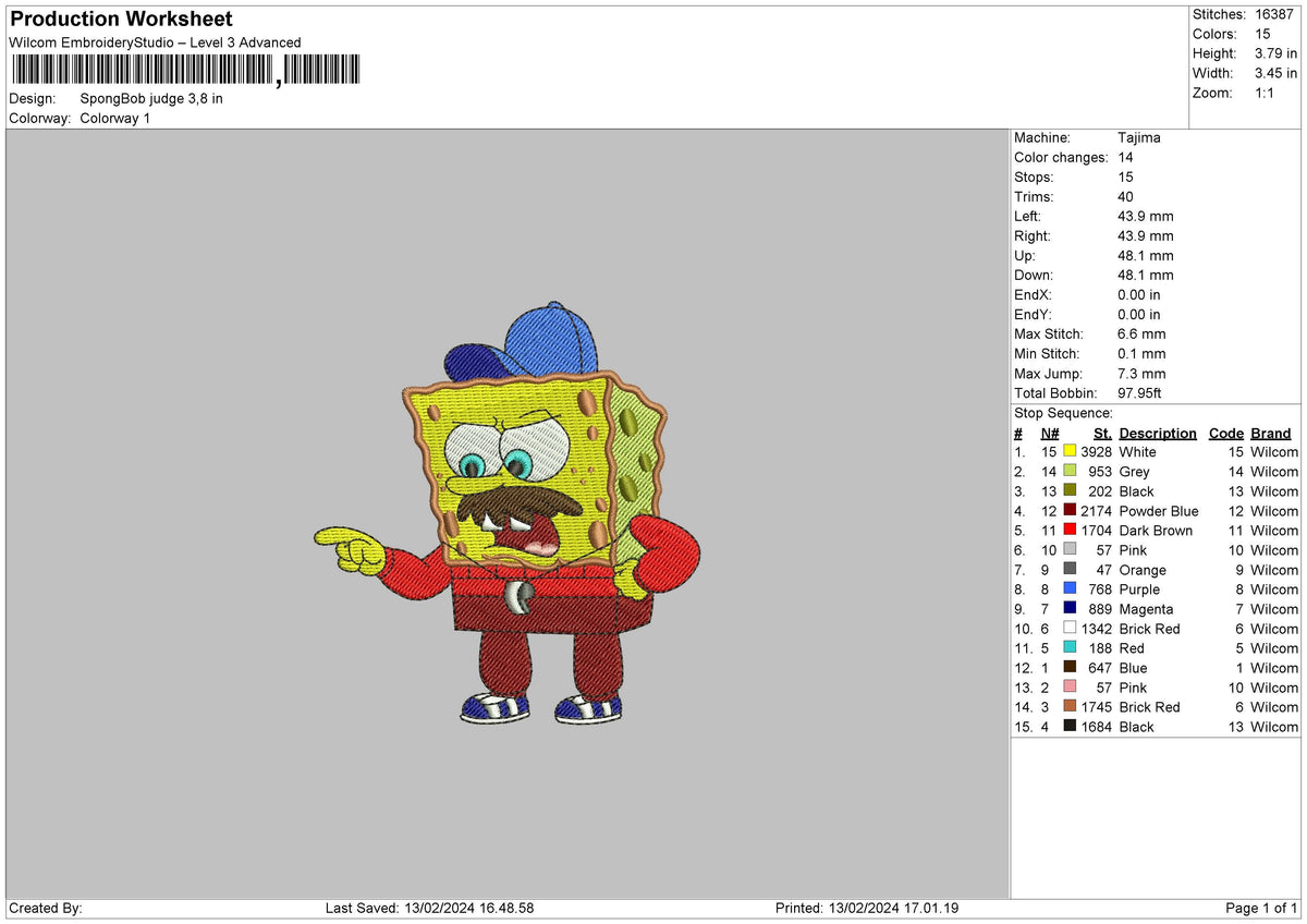 Sponge Sport Embroidery File 6 sizes