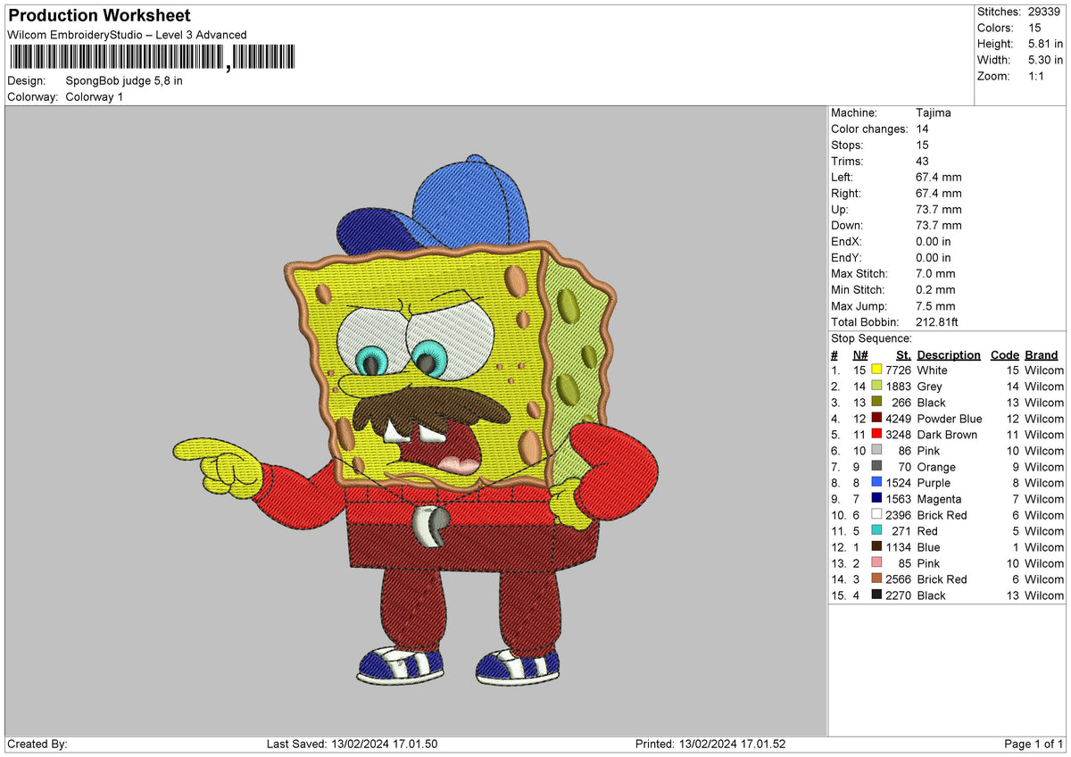 Sponge Sport Embroidery File 6 sizes
