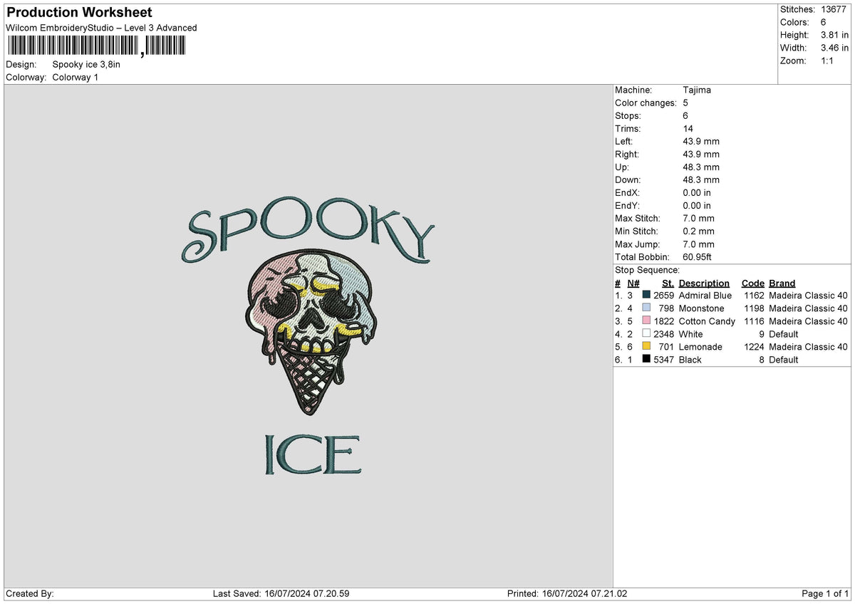 Spooky1607 Embroidery
