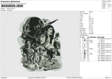 Starwars v4 Embroidery File 6 size