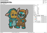Stitch Groot Embroidery File 6 sizes