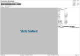 Stolz G Bold Embroidery File 6 sizes