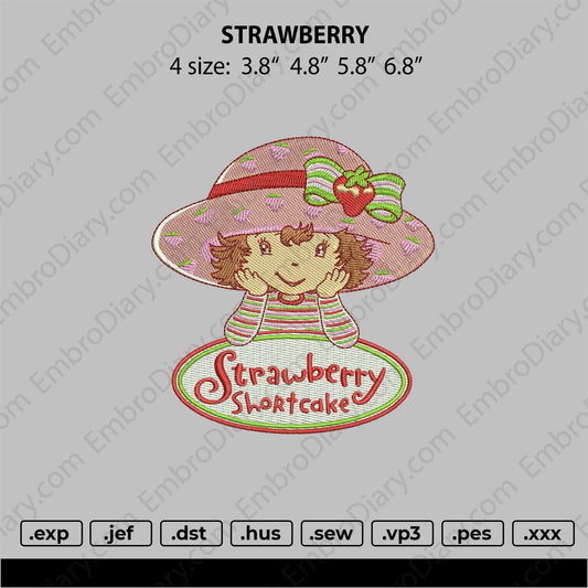 strawberry  Embroidery