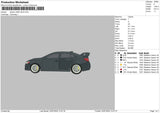 Car2015 Embroidery File 6 size
