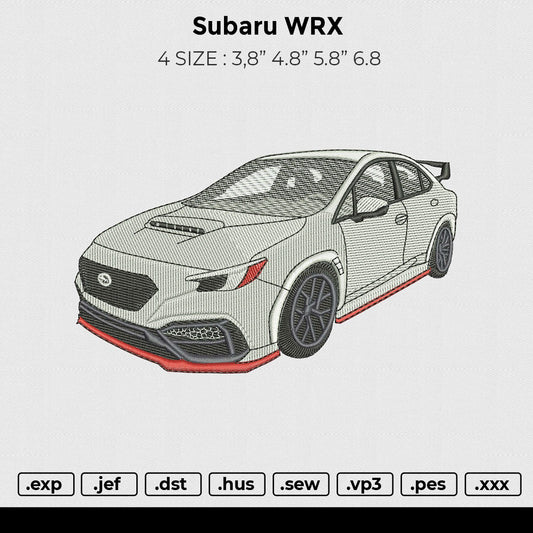subaru wrx Embroidery