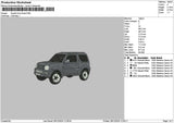 Grey Car 2612 Embroidery File 6 sizes