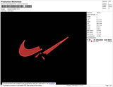 Nike Swoosh Broken Embroidery