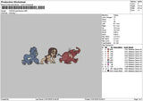 Tarzan2101 Embroidery File 6 sizes