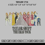 Taylor 1710 Embroidery File 6 sizes