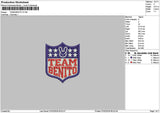 Teamtext 0702 Embroidery File 6 sizes