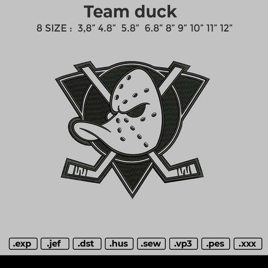 Team Duck Embroidery