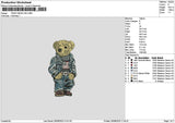 Teddy 2508 Embroidery File 6 sizes