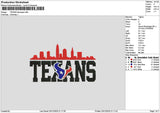 Texanstext Embroidery File 6 sizes