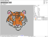 Tiger Head 02 Embroidery