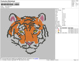 Tiger Head 02 Embroidery
