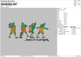 GRINCH NOT GOING Embroidery File 6 sizes
