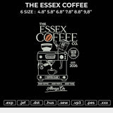 THE ESSEX COFFEE Embroidery File 6 sizes