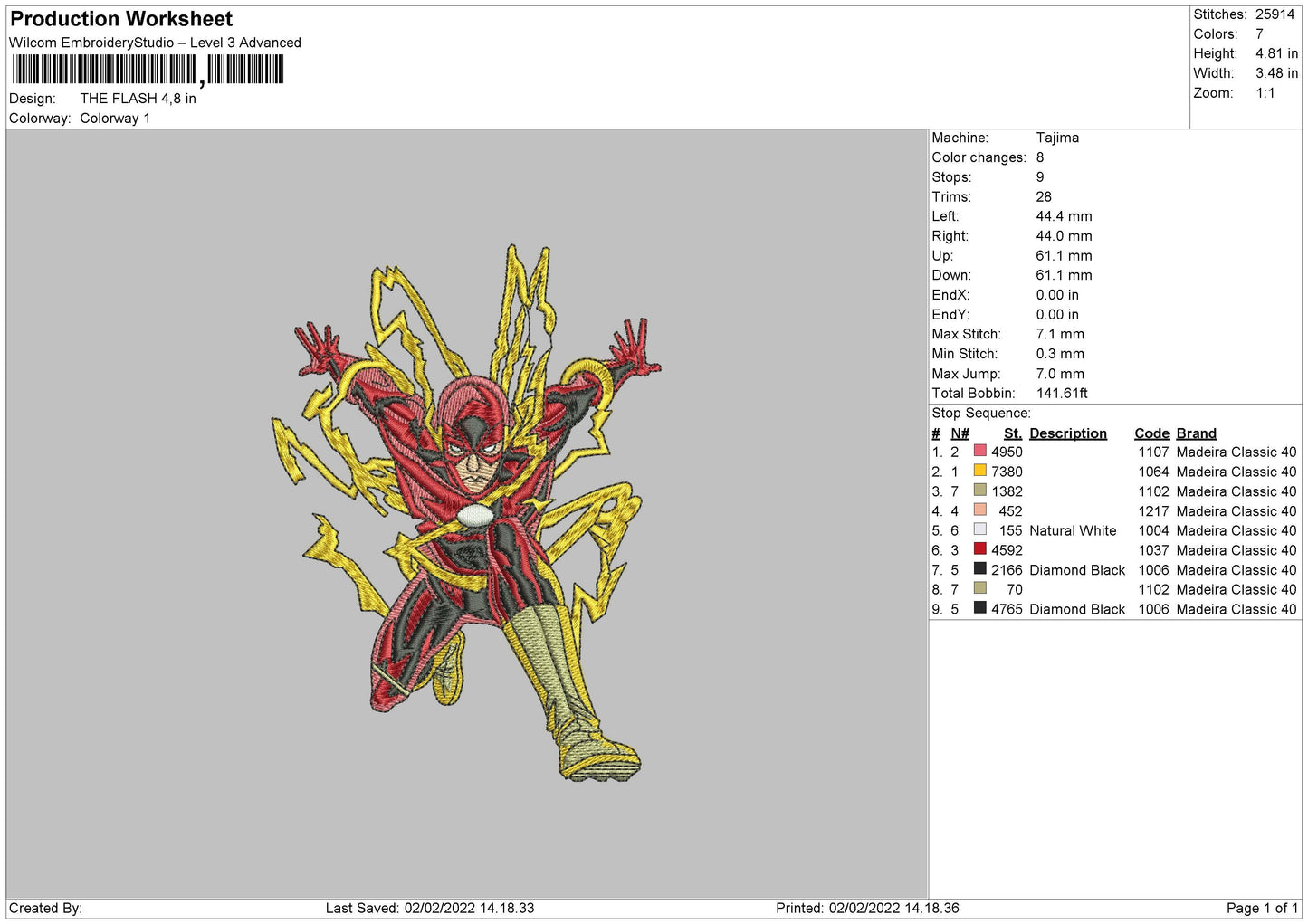 The Flash Embroidery