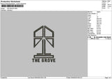 Grovetext Embroidery File 6 sizes