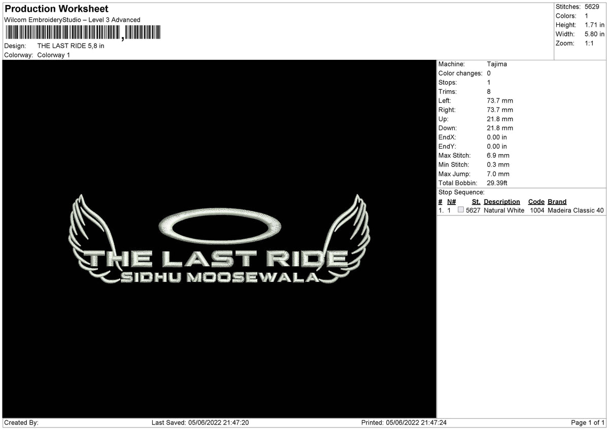 THE LAST RIDE