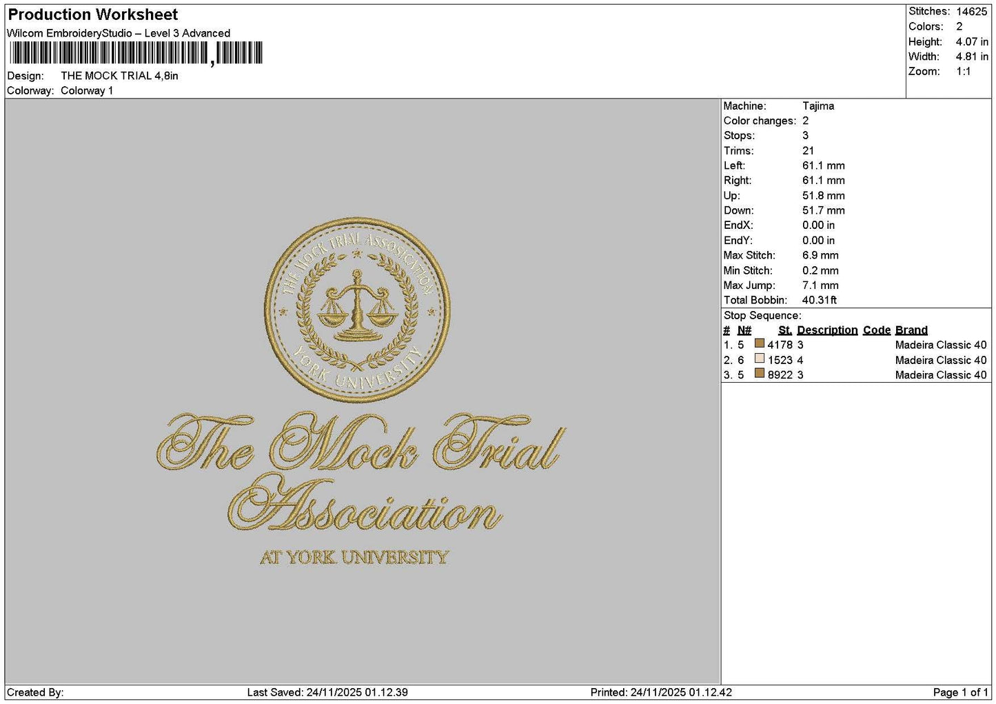 Mocktext Embroidery File 6 sizes