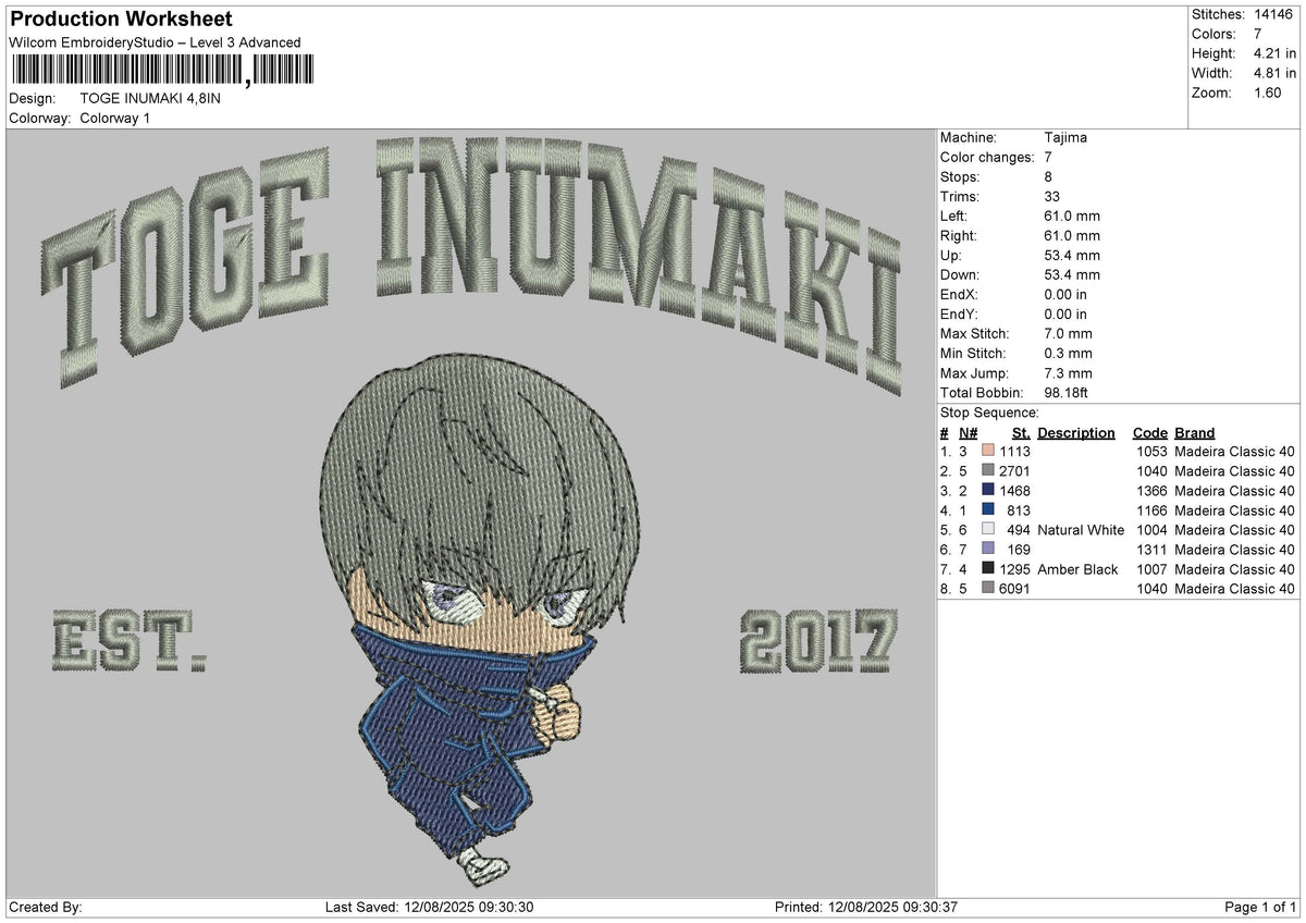 TOGE INUMAKI