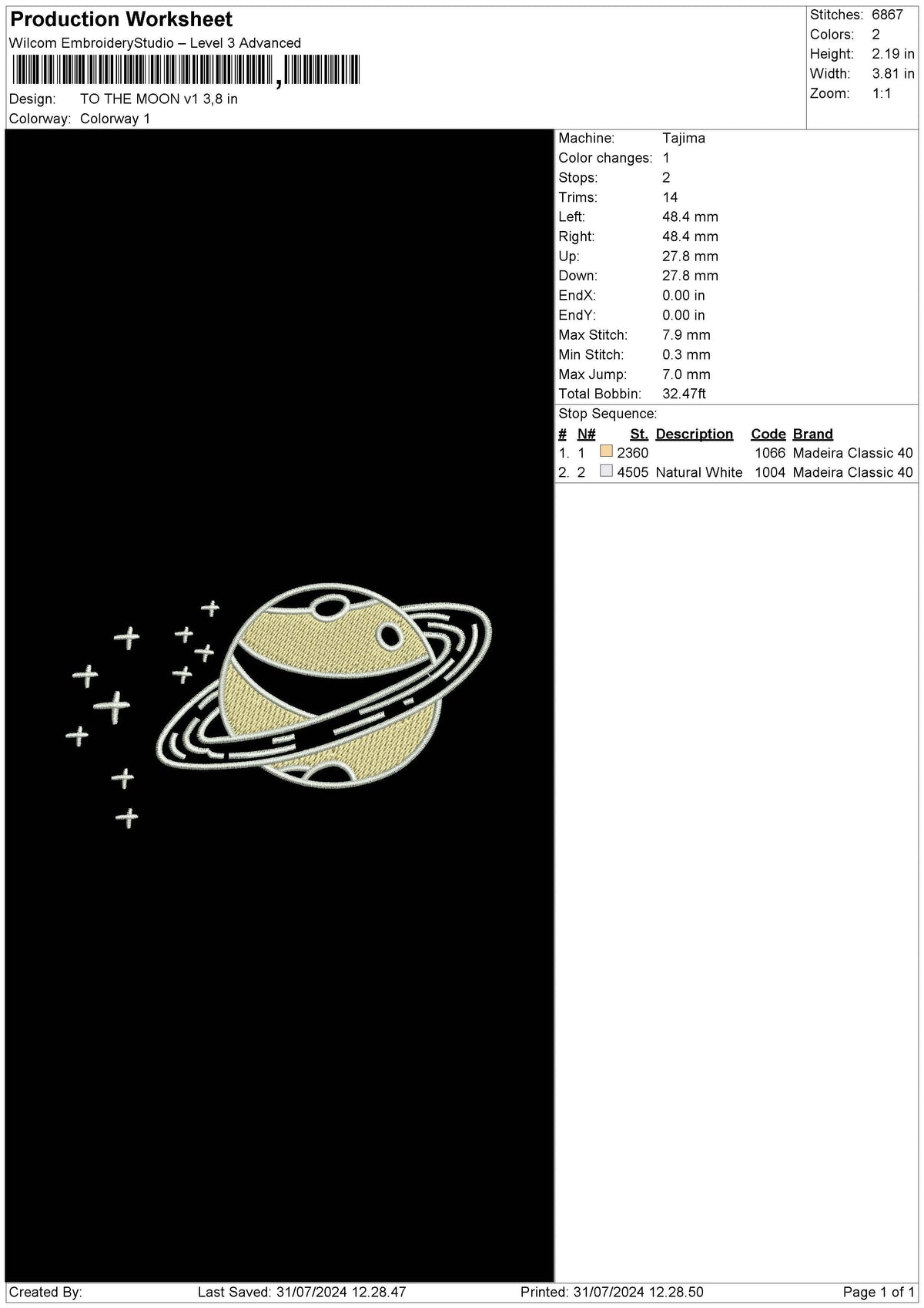 Moon3107 Embroidery File 6 size
