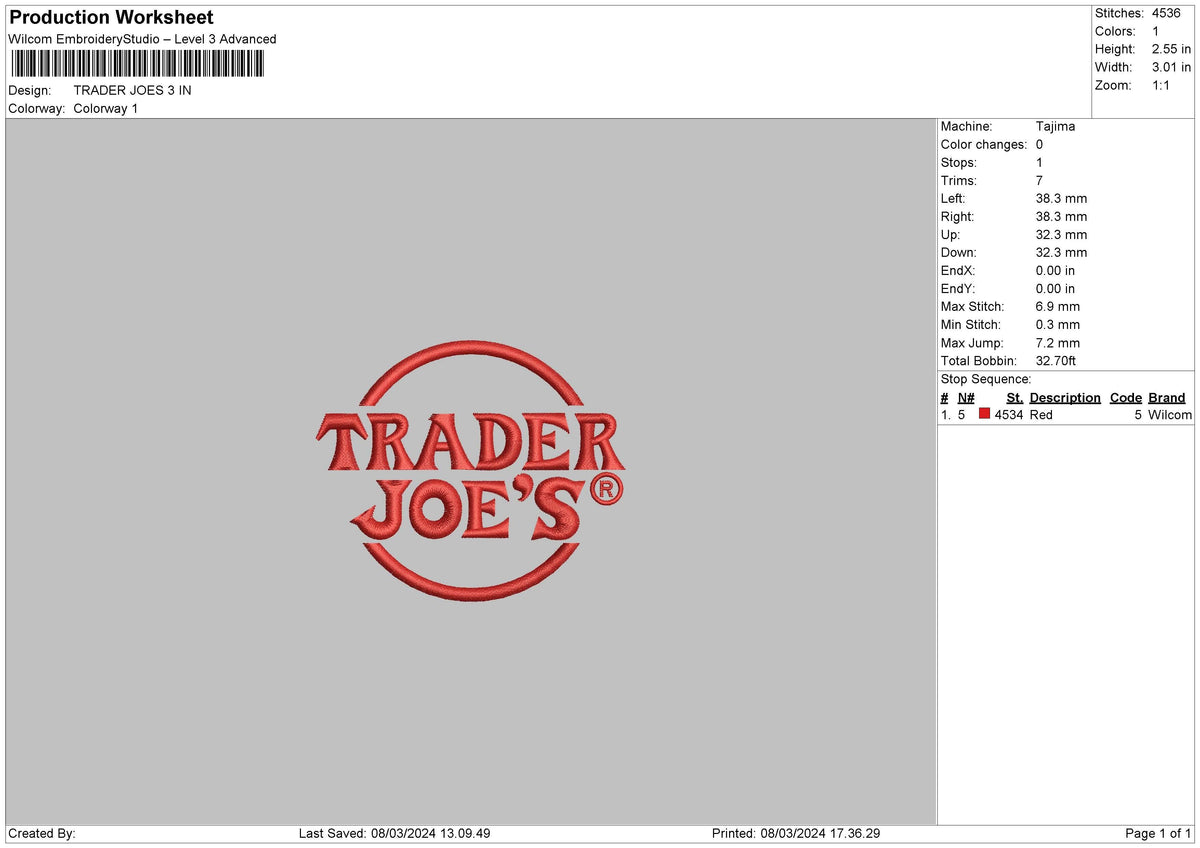Joescirlce Embroidery File 6 sizes