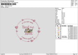 Treathtext 02 Embroidery File 6 sizes