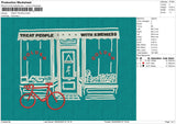 TREAT PEOPLE Embroidery File 6 size