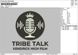 Tribetext Embroidery File 6 sizes